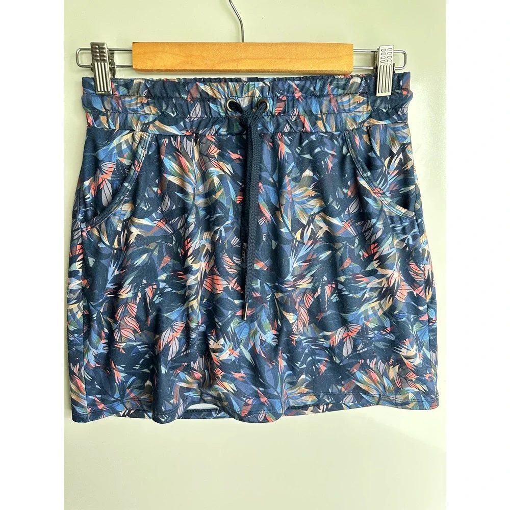 Freedom Trail by Kyodan‎ Skort Blue Tropical Print Activewear XS Workout